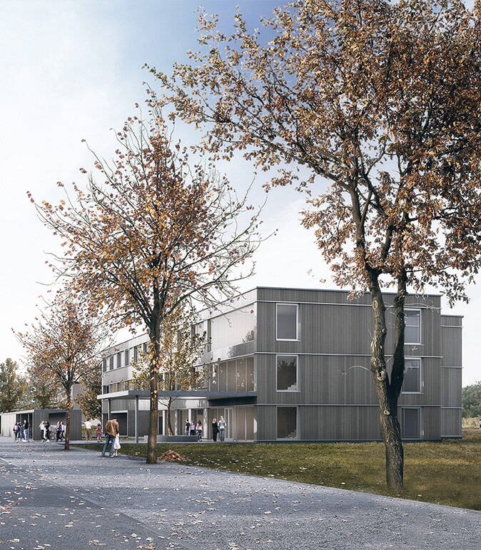 Interne Seite: Neues Schulhaus in der Gemeinde Heimberg